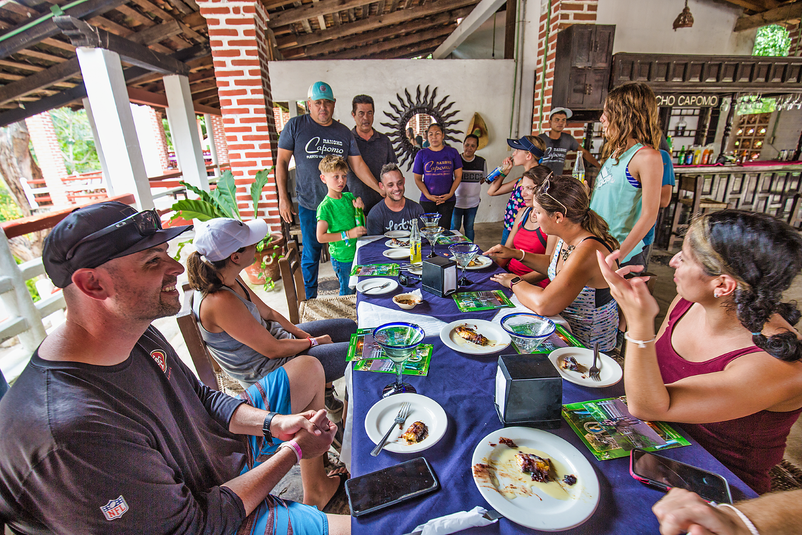 Traditional Mexican lunch spread at Rancho Capomo ranch